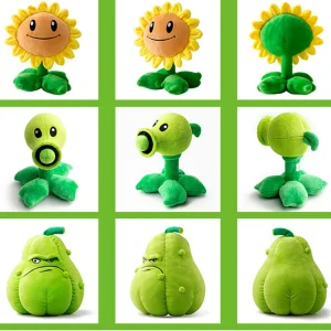 Plants vs. Zombies-karaktärer gosedjur i plysch som söta prydnadskuddar, 25–40 cm