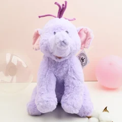 Elefant gosedjur i mjuk lila plysch med Lumpy från filmen Pooh's Heffalump, 25 cm