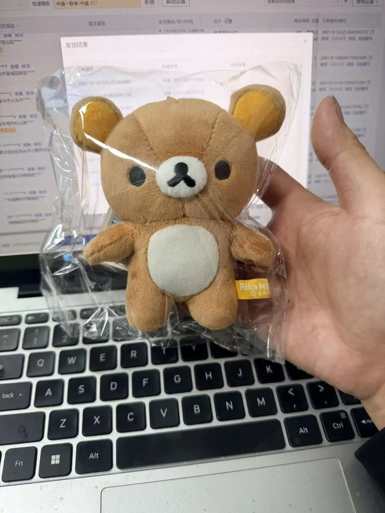 Rilakkuma Relax Bear, klassisk kawaii-björn som mjuk nyckelring och väskberlock för fans 5 Rilakkuma Relax Bear, klassisk kawaii-björn som mjuk nyckelring och väskberlock för fans - Bild 5