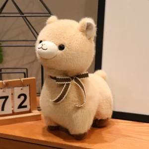 Fluffigt gosedjur i flera figurvarianter med rosett och kawaii-stil, 24–30 cm