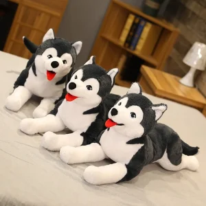 Kawaii husky som hund gosedjur, 65 cm, med simulationsinspirerad design för barn