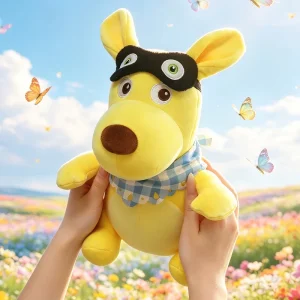 Känguru gosedjur med ögonmask – kawaii mjukisdjur i storlek 30–50 cm