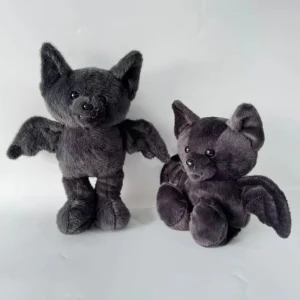 Bat gosedjur med avtagbara kläder, gullig gotisk Halloween-dekoration, 25–35 cm