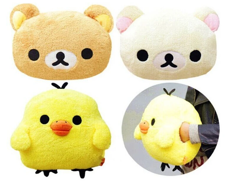 Kawaii Rilakkuma björn gosedjur med Kiiroitori som kudde på 30 cm och handvärmare 2 Kawaii Rilakkuma björn gosedjur med Kiiroitori som kudde på 30 cm och handvärmare - Bild 2
