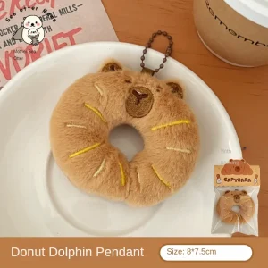 Kapybara- och delfinhängen i tecknad stil med bröd- och matmotiv samt kreativ design 23 Kapybara- och delfinhängen i tecknad stil med bröd- och matmotiv samt kreativ design