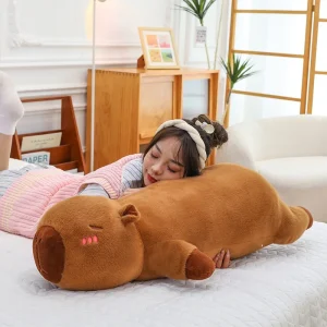 Kawaii kapybara gosedjur som mjuk, fluffig sovkudde för soffan, skolan och tupplur 12 Kawaii kapybara gosedjur som mjuk, fluffig sovkudde för soffan, skolan och tupplur