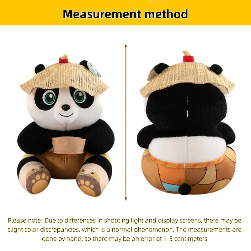 Ett panda gosedjur med Po i kinesiskt kung fu-tema, söt kramkudde för läggdags 4 Ett panda gosedjur med Po i kinesiskt kung fu-tema, söt kramkudde för läggdags - Bild 4