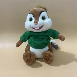 Alvin and the Chipmunks-karaktärer gosedjur i tecknad stil med huvtröjor, 25 cm 9 Alvin and the Chipmunks-karaktärer gosedjur i tecknad stil med huvtröjor, 25 cm