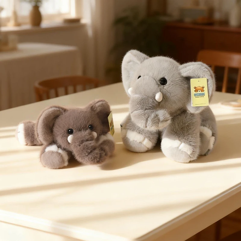 Liggande elefant gosedjur i tecknad stil som plyschkudde och sovkudde, 30–45 cm 5 Liggande elefant gosedjur i tecknad stil som plyschkudde och sovkudde, 30–45 cm - Bild 5