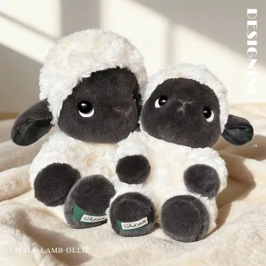 Valais Blacknose-får och lamm, mjuk kawaii-nyckelring som väskhänge med svart ansikte 13 Valais Blacknose-får och lamm, mjuk kawaii-nyckelring som väskhänge med svart ansikte