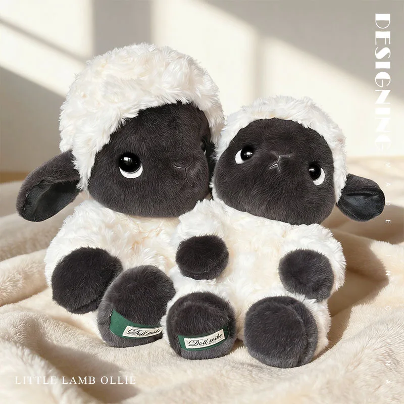 Valais Blacknose-får och lamm, mjuk kawaii-nyckelring som väskhänge med svart ansikte 6 Valais Blacknose-får och lamm, mjuk kawaii-nyckelring som väskhänge med svart ansikte - Bild 6