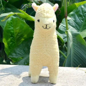 Alpaca gosedjur, söt och mjuk, design olika färgval välja, 23 cm