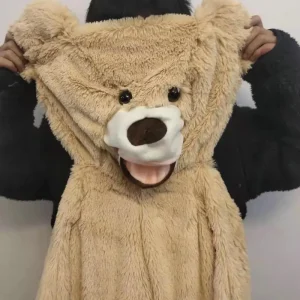 Björn gosedjur som björnkudde, Skin coat / shell och Giant / big, 100–260 cm