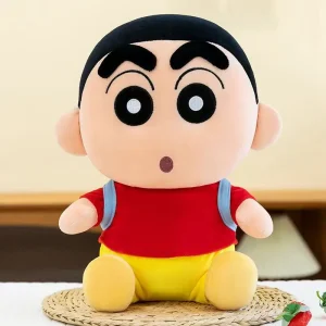 Crayon Shin Chan-ryggsäck med kawaii-docka i tecknad anime-stil, födelsedagspresent