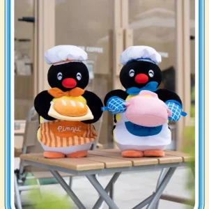 Pingu-docka från köksserien, söt ryggsäcksberlock och födelsedagspresent till vänner
