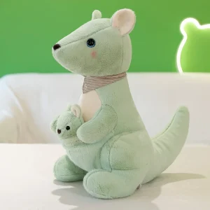 Känguru gosedjur med liten känguru framtill – 2-i-1-form på 26 cm i polyester 15 Känguru gosedjur med liten känguru framtill – 2-i-1-form på 26 cm i polyester