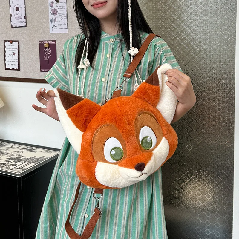 Söt kawaii-ryggsäck i räv- eller kaninform, trendig slingväska för staden och som present 3 Söt kawaii-ryggsäck i räv- eller kaninform, trendig slingväska för staden och som present - Bild 3