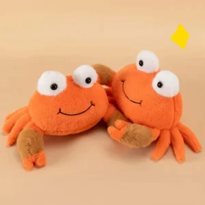 Mjukt crab gosedjur med naturtrogen form, fluffig textur och havsinspirerad design 10 Mjukt crab gosedjur med naturtrogen form, fluffig textur och havsinspirerad design