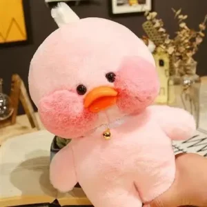 Anka gosedjur från Lalafanfan, Pato som gul kramkudde i söt kawaii-stil, 30 cm