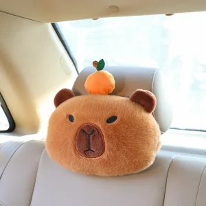Kapybara-nackkudde för bilen med axelskydd och söt kawaii-design som bildekoration 9 Kapybara-nackkudde för bilen med axelskydd och söt kawaii-design som bildekoration