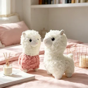 Får gosedjur, fluffig och mjuk, alpaca alpackautseende färgvarianter, 25 cm 12 Får gosedjur, fluffig och mjuk, alpaca alpackautseende färgvarianter, 25 cm