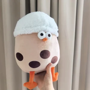 Alternative view of Kawaii kyckling gosedjur i mjölkteform, tecknad mjuk soffkudde och barnpresent