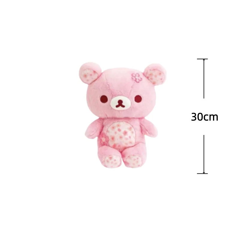 Rilakkuma björn gosedjur med körsbärsblommor, söt födelsedagspresent för barn, 40–50 cm 7 Rilakkuma björn gosedjur med körsbärsblommor, söt födelsedagspresent för barn, 40–50 cm - Bild 7