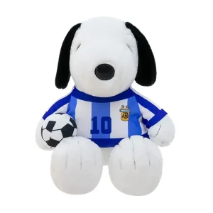 Snoopy som hund gosedjur i tecknad fotbollsstil, med tröja och boll, 35–50 cm 12 Snoopy som hund gosedjur i tecknad fotbollsstil, med tröja och boll, 35–50 cm