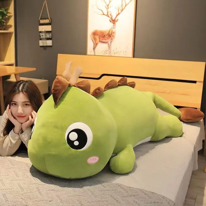 60 cm långt dinosaurie gosedjur, mjuk kramkudde i söt anime- och kawaii-stil 4 60 cm långt dinosaurie gosedjur, mjuk kramkudde i söt anime- och kawaii-stil - Bild 4