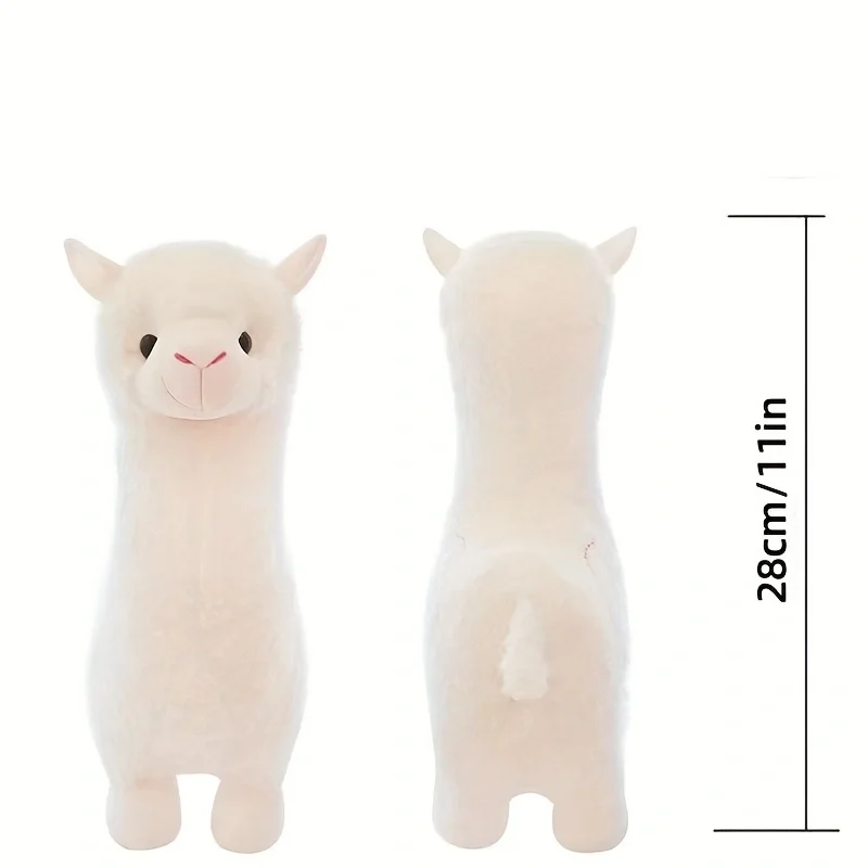 Får gosedjur, söt och fluffig, fluffigt alpaca alpaka lamadrag, 28 cm 6 Får gosedjur, söt och fluffig, fluffigt alpaca alpaka lamadrag, 28 cm - Bild 6