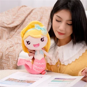 Mermaid gosedjur i prinsessstil som docka och födelsedagspresent till barn, 20–28 cm