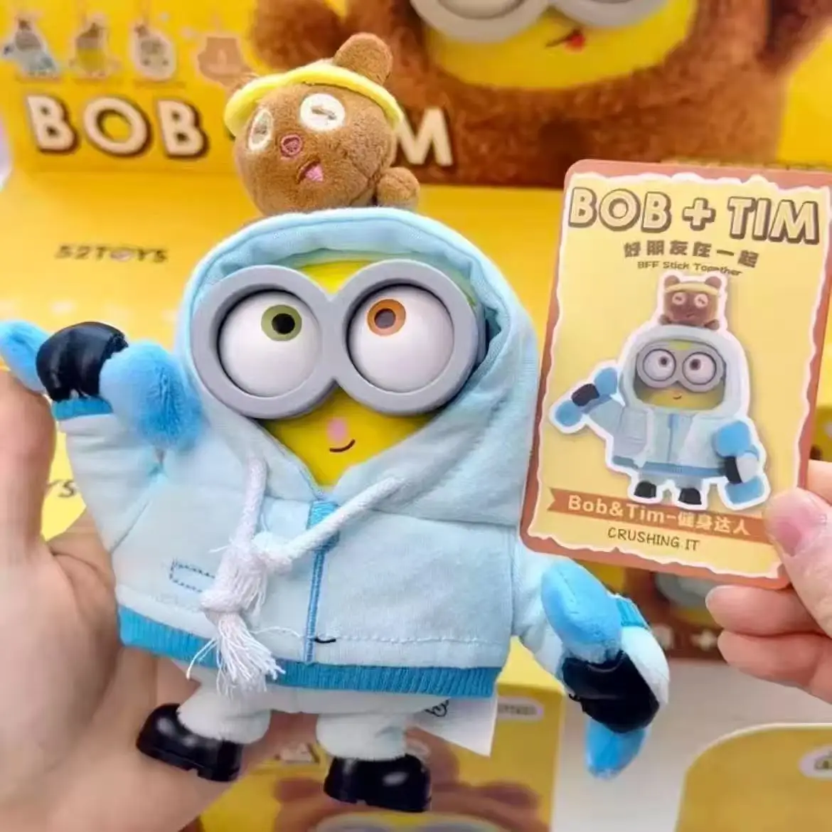 Minions Bob och Tim, söta nyckelringsfigurer i Better Toggther-serien med flera stilar 14 Minions Bob och Tim, söta nyckelringsfigurer i Better Toggther-serien med flera stilar - Bild 14