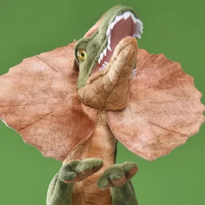 Jurassic Park Dilophosaurus dinosaurie gosedjur med dubbla nackkragar, mjuk presentfigur 12 Jurassic Park Dilophosaurus dinosaurie gosedjur med dubbla nackkragar, mjuk presentfigur