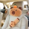 Kapybara-nackkudde för bilen med axelskydd och söt kawaii-design som bildekoration