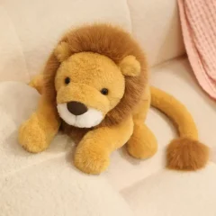 Kawaii lejon gosedjur som tecknad animefigur och söt, rolig kudde, födelsedagspresent