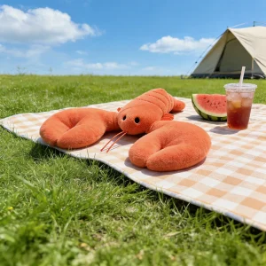 Lobster gosedjur i kawaii-stil, mjuk kudde med krabba och räka, julklapp för barn