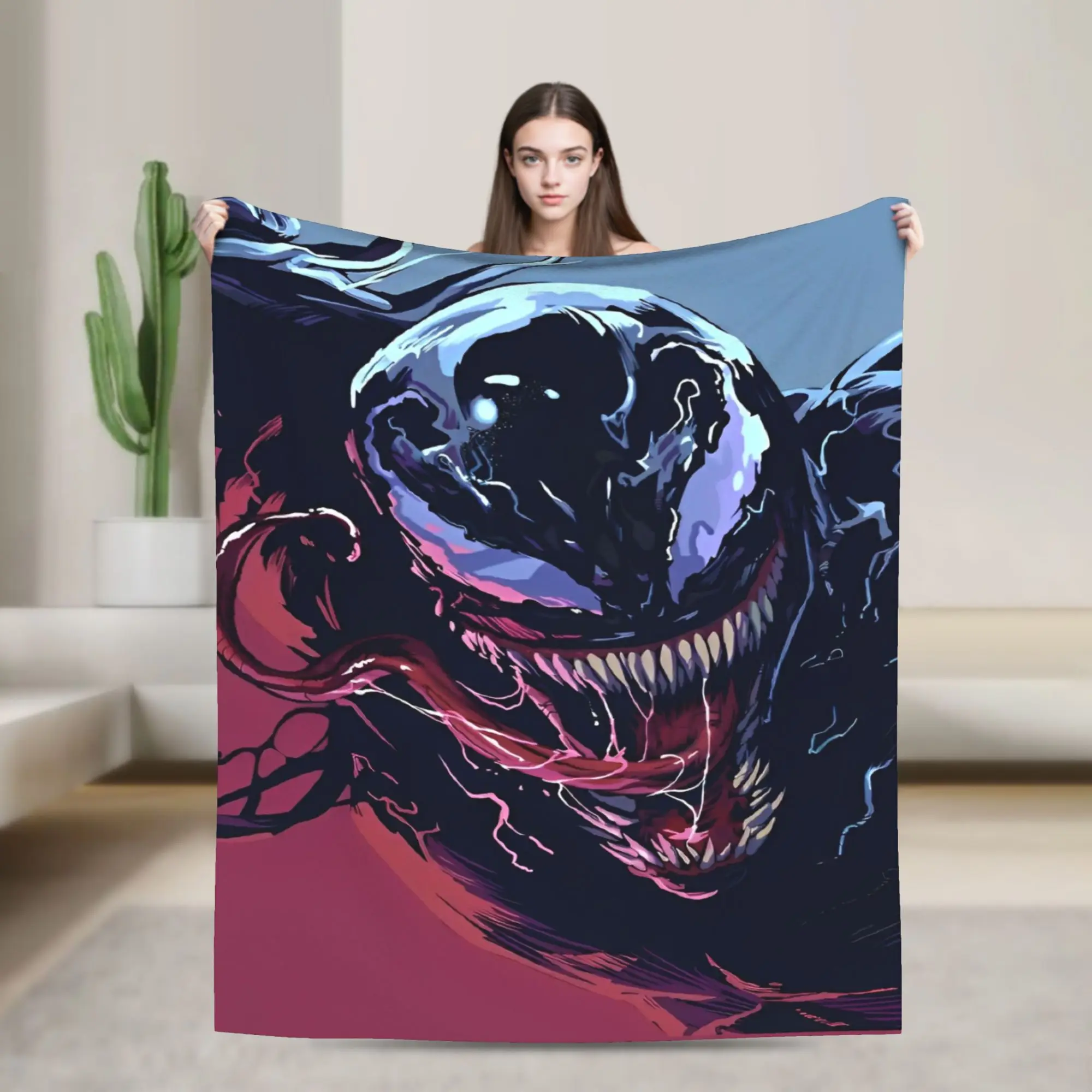Varm och mjuk Venom-pläd i streetinspirerad stil, även som sängöverkast, 102–204 cm 13 Varm och mjuk Venom-pläd i streetinspirerad stil, även som sängöverkast, 102–204 cm - Bild 13