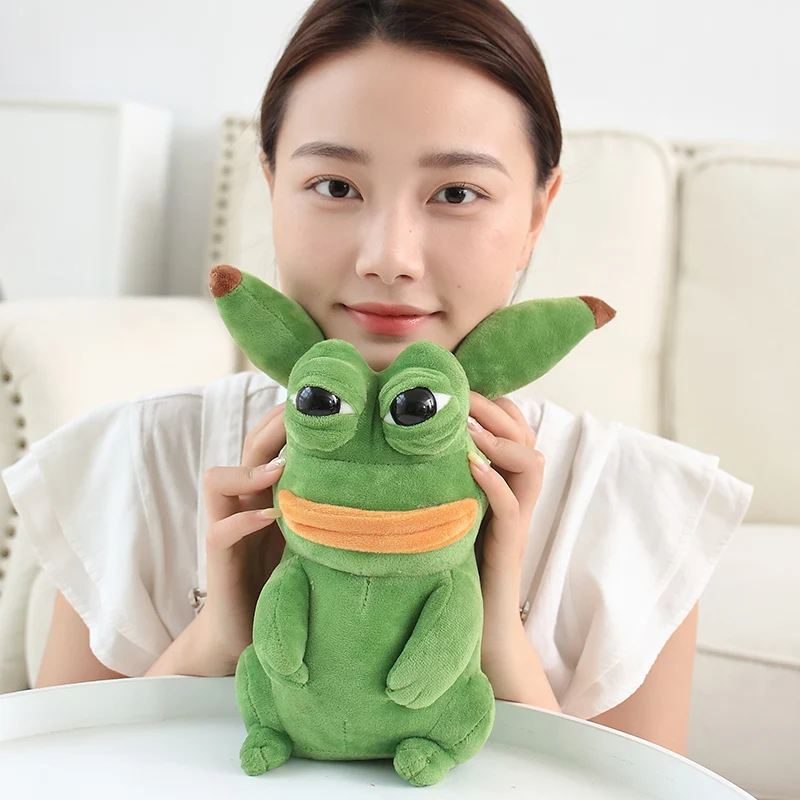 Pepe gosedjur som grodakudde, Ugly och Sad expression, groda sorgsen, 25 cm 3 Pepe gosedjur som grodakudde, Ugly och Sad expression, groda sorgsen, 25 cm - Bild 3