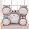 Stor grå katt som gosedjur i söt Totoro-stil, kattkudde och plyschkudde, 30–70 cm 15 Stor grå katt som gosedjur i söt Totoro-stil, kattkudde och plyschkudde, 30–70 cm
