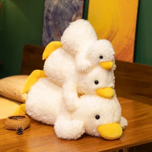 Alternative view of Anka gosedjur som gul kramkudde med söt kawaii-design och festlig pose, 45–75 cm