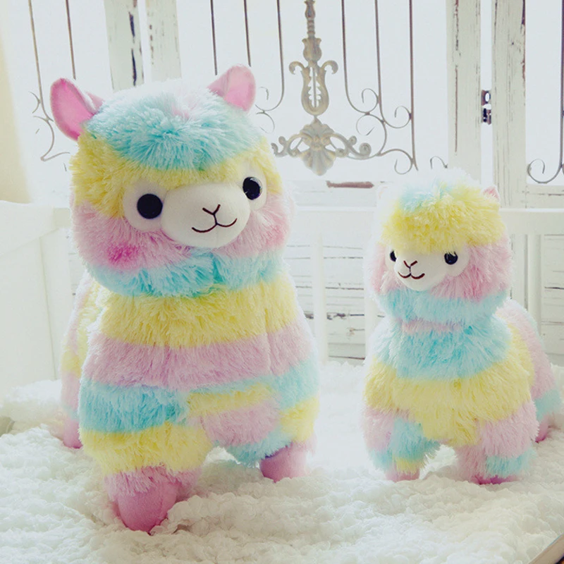Får gosedjur, Rainbow och kawaii style, alpaca regnbågsstil mjuk alpacka, 20 cm 4 Får gosedjur, Rainbow och kawaii style, alpaca regnbågsstil mjuk alpacka, 20 cm - Bild 4