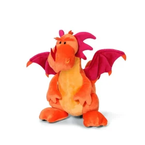 Dinosaurie och drake gosedjur med två huvuden i gullig tecknad anime-stil, 25 cm