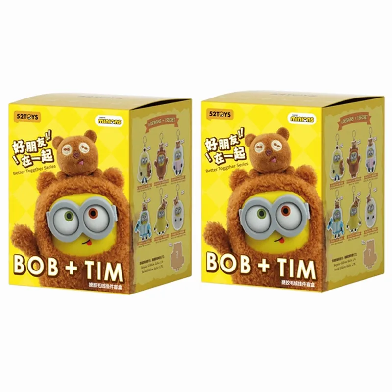 Minions Bob och Tim, fluffiga nyckelringar med cosplaykläder för barn och fans som present 8 Minions Bob och Tim, fluffiga nyckelringar med cosplaykläder för barn och fans som present - Bild 8