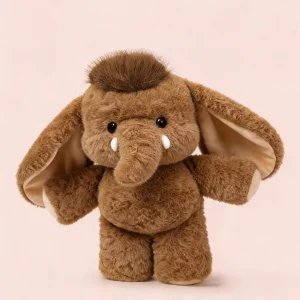Elefant och tvättbjörn gosedjur som mjuk och fluffig plyschkudde för kramar 15 Elefant och tvättbjörn gosedjur som mjuk och fluffig plyschkudde för kramar
