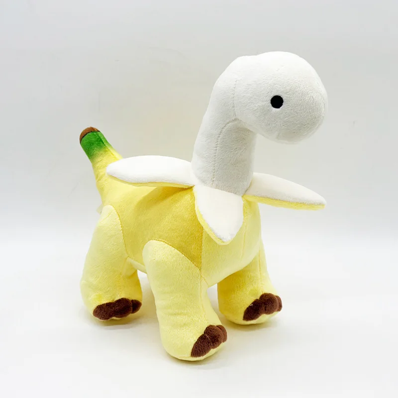 Dinosaurie gosedjur, mjuk brontosaurus med skalad banandesign, 28 cm som gåva 7 Dinosaurie gosedjur, mjuk brontosaurus med skalad banandesign, 28 cm som gåva - Bild 7