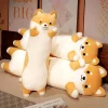 Katt gosedjur i form av lång Shiba Inu-hund, mjuk kudde med Corgi och Chai, 50–150 cm