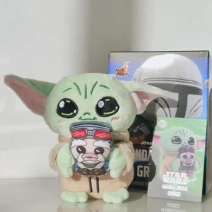 The Mandalorian och Grogu Cosbi-nyckelring i blind box med utdragbart snöre