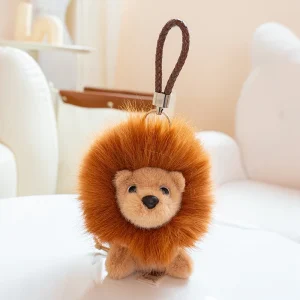 Lejon som nyckelring, söt and adorable och Mini, igelkottar mjuk fluffig ryggsäcken