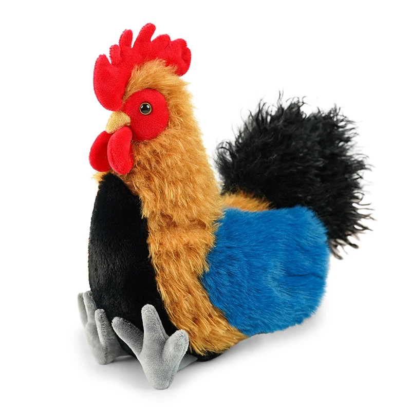 Kyckling gosedjur med långt hår och söt, tecknad tupp- och hönsdesign, 22 cm 7 Kyckling gosedjur med långt hår och söt, tecknad tupp- och hönsdesign, 22 cm - Bild 7