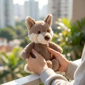 Big Bad Wolf gosedjur med skojig design och bekväm känsla för stresslindring